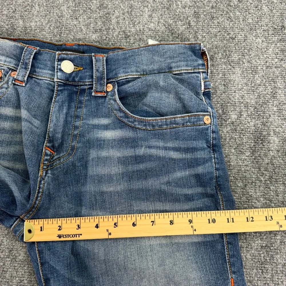True Religion Jeans Men's 32x34 Blue Ricky Relaxed Straight Flap Pockets